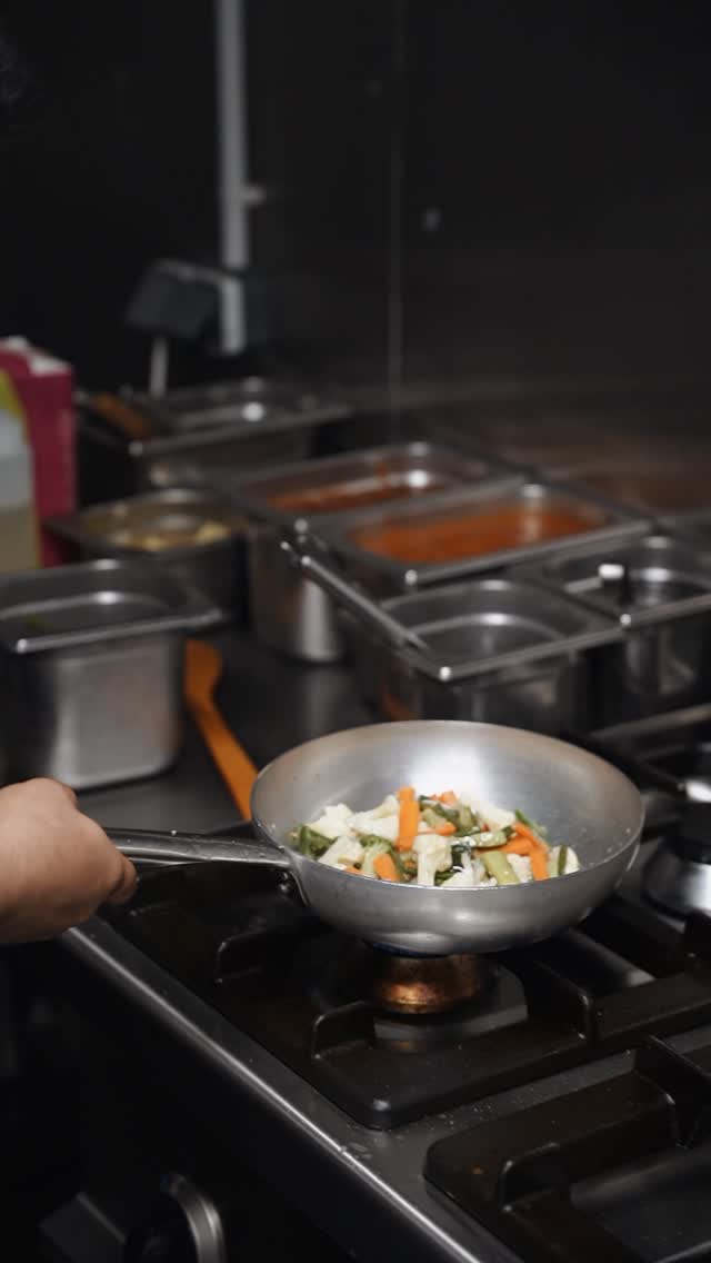 Our chef at the wok